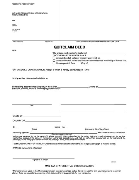 Be the first to review this product. . Quit claim deed form